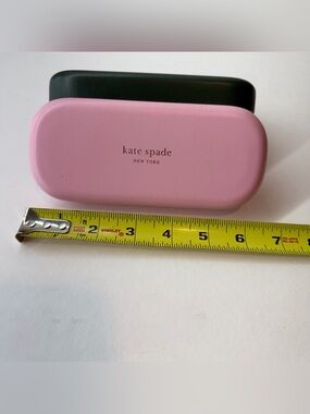 Kate Spade Pink/Green Clam Shell Eyeglass Case